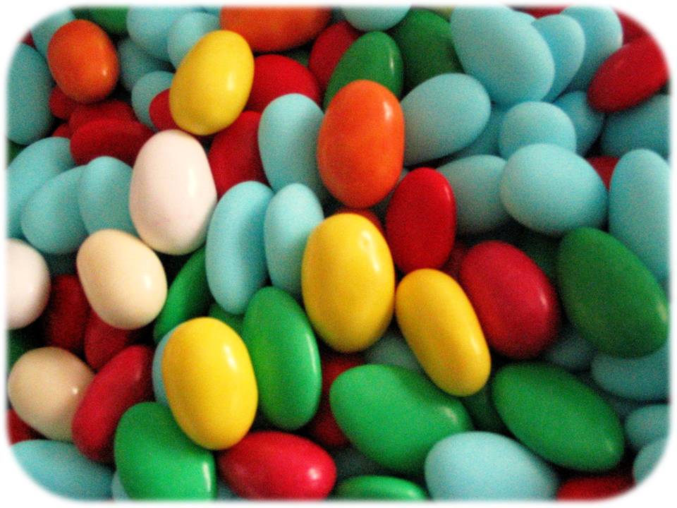 Confetti al cioccolato con copertura colorata - Tricot Cafè